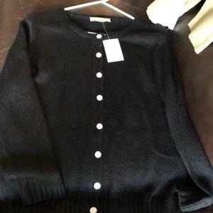 Black cardigan